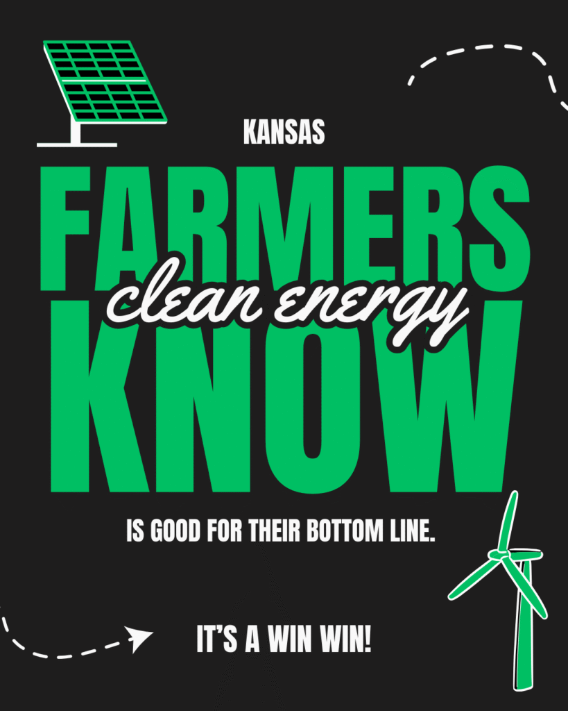 Kansas farmers know clean energy is good for their bottom line. It's a win win!